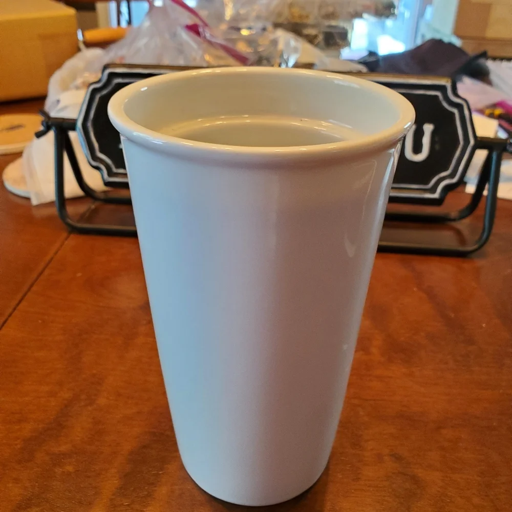 Starbucks White Classic Logo 10oz Ceramic Tumbler
